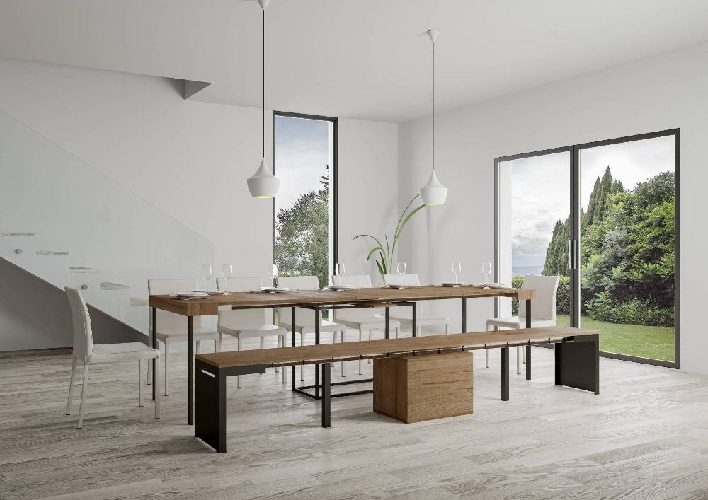 Itamoby Panca Walk Quercia Telaio Antracite