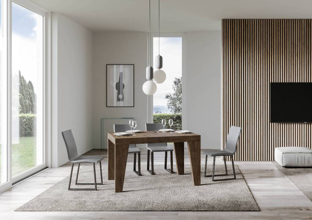 Itamoby Tavolo Allungabile 90×120/224 Cm Naxy Noce