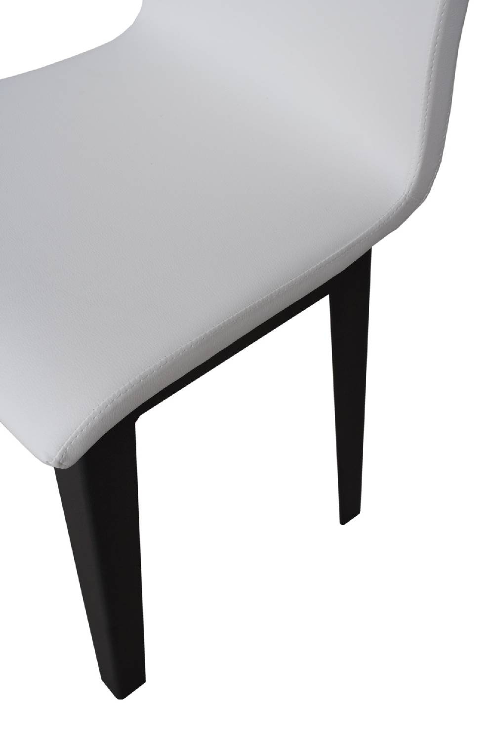 Itamoby Sedia Armida Gambe Antracite Cuscino Bianco 01 (gambe Coniche)