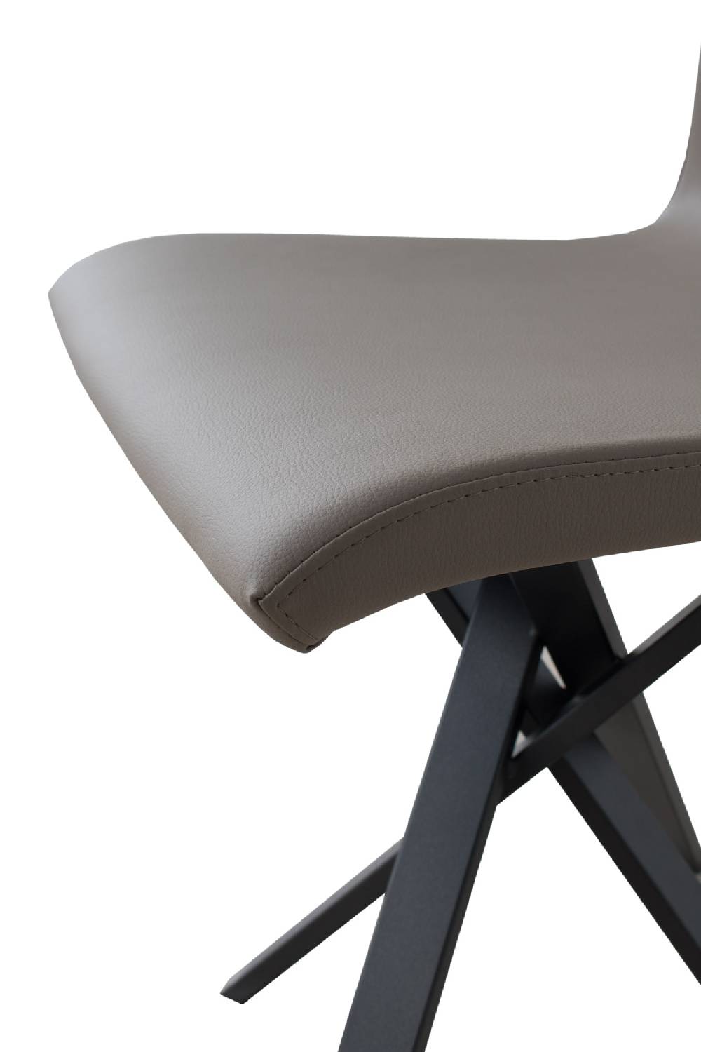 Itamoby Sedia Aury Gambe Antracite Cuscino Tortora 52 (tipo Volantis)