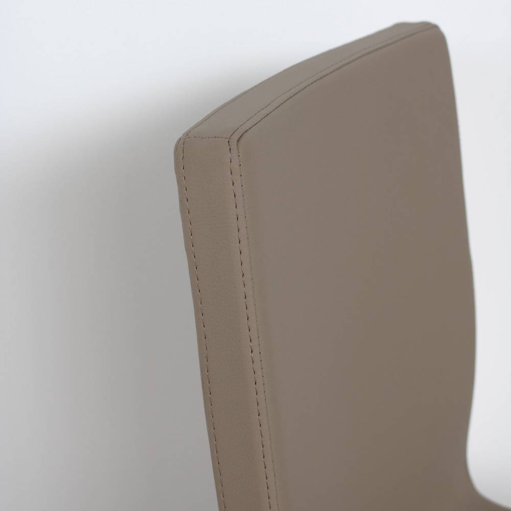 Itamoby Sedia Baffy Gambe Antracite Cuscino Tortora 52 (tipo Tecno)