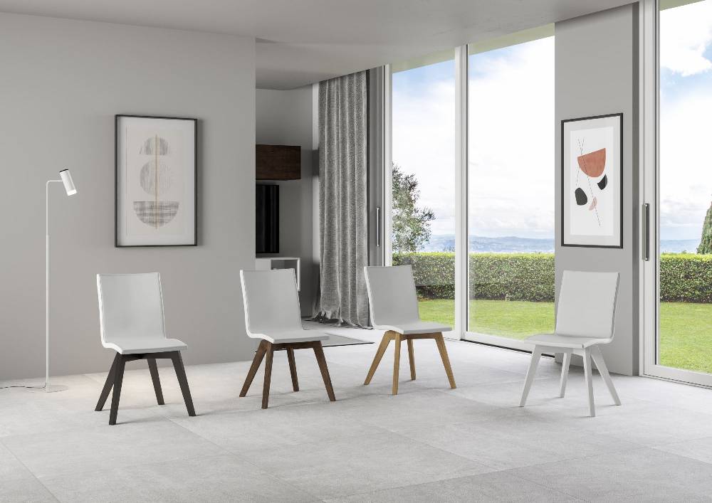 Itamoby Sedia Trudy Gambe Antracite Cuscino Bianco 01