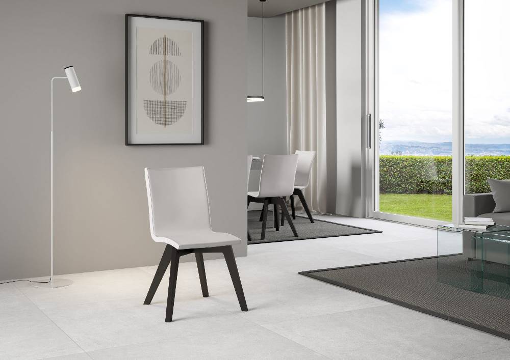 Itamoby Sedia Trudy gambe Antracite cuscino bianco 01