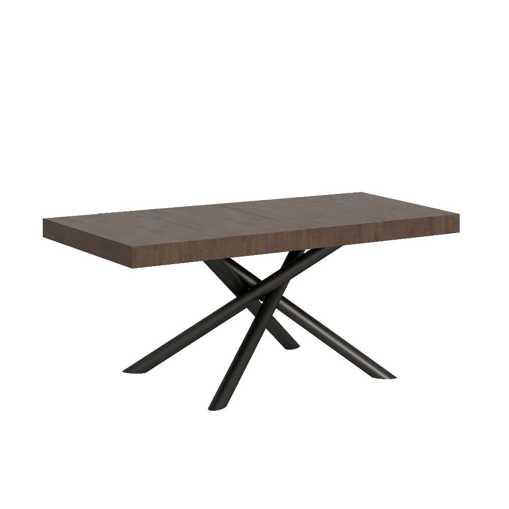 Itamoby Tavolo allungabile 90×120/224 cm Famas Premium Noce telaio Antracite