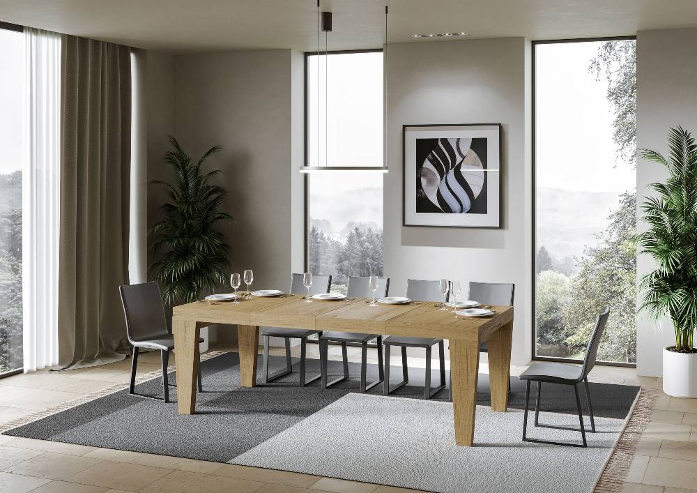 Itamoby Tavolo Allungabile 90×120/224 Cm Spimbo Premium Quercia Natura