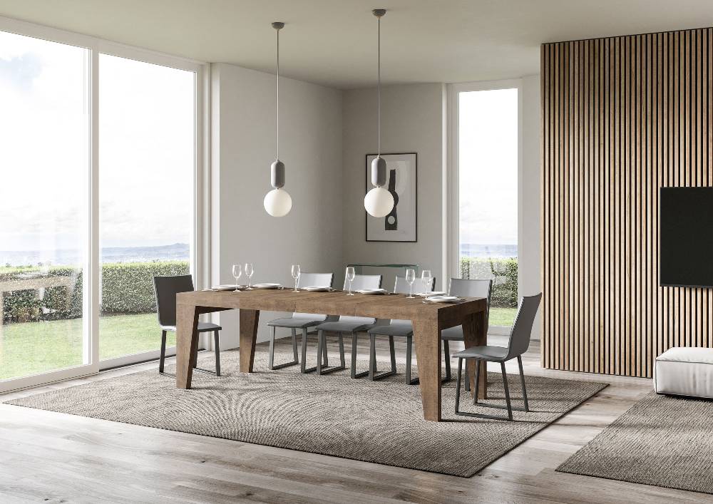 Itamoby Tavolo Allungabile 90×140/244 Cm Naxy Premium Noce