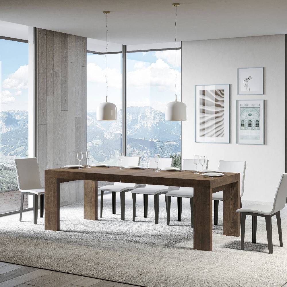 Itamoby Tavolo Allungabile 90×140/244 Cm Roxell Premium Noce