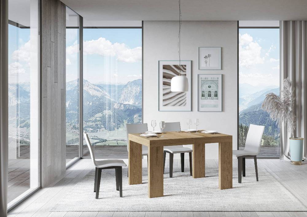 Itamoby Tavolo Allungabile 90×140/244 Cm Roxell Premium Quercia Natura