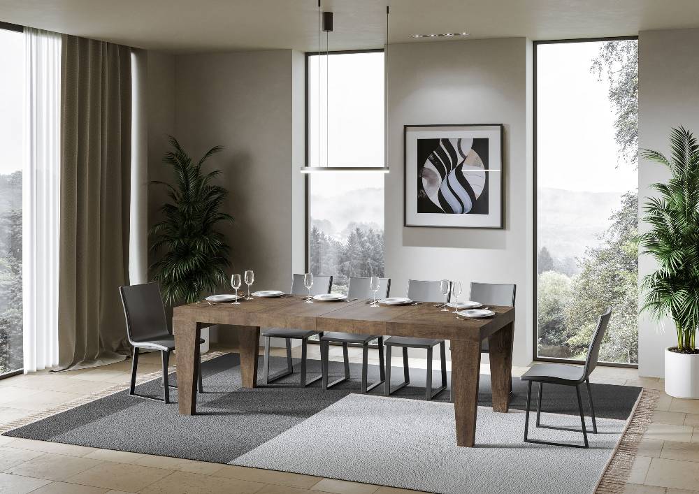 Itamoby Tavolo Allungabile 90×140/244 Cm Spimbo Premium Noce