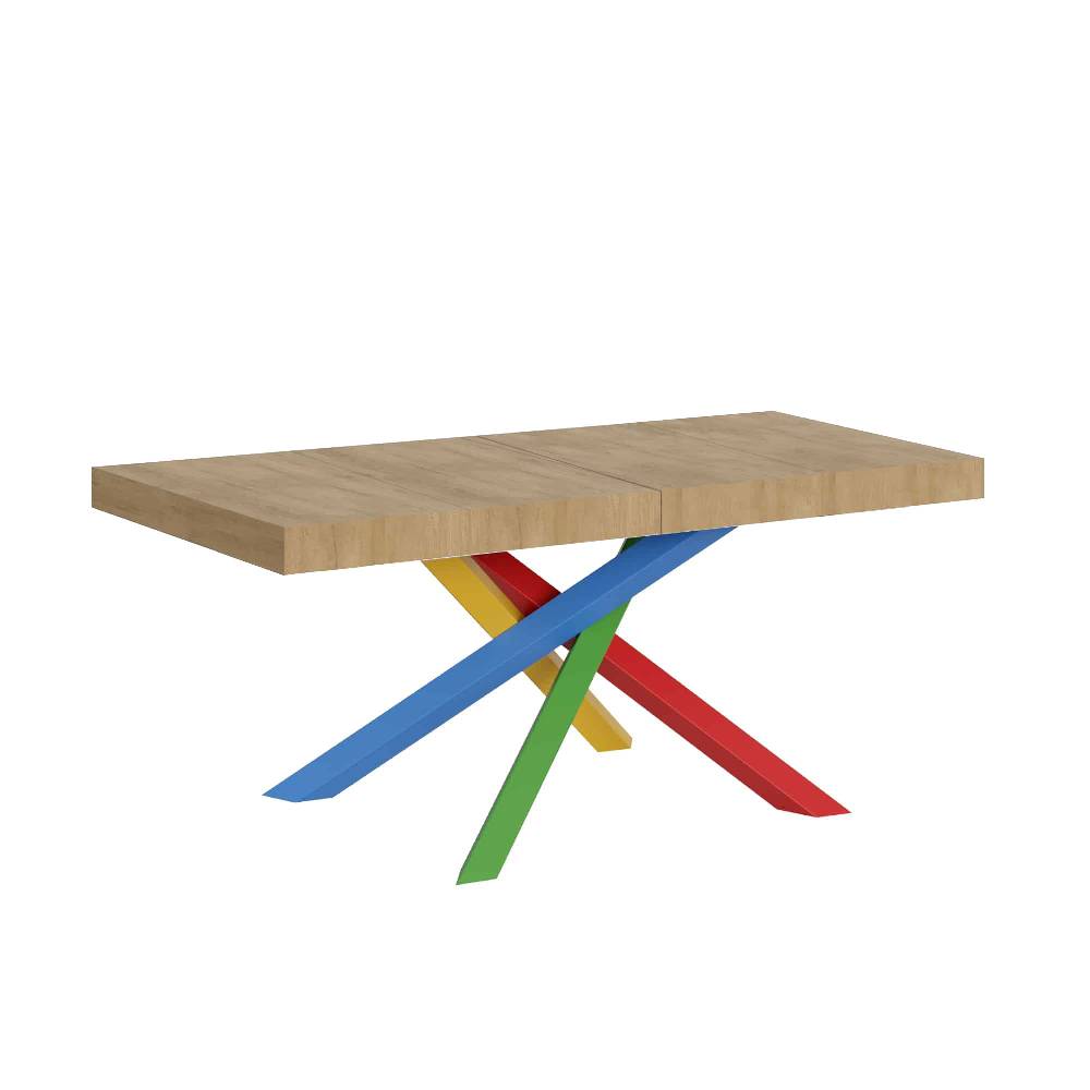 Itamoby Tavolo allungabile 90×140/244 cm Volantis Premium Quercia Natura telaio 4/B