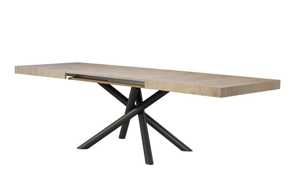Itamoby Tavolo Allungabile 90×160/264 Cm Famas Premium Quercia Natura Telaio Antracite