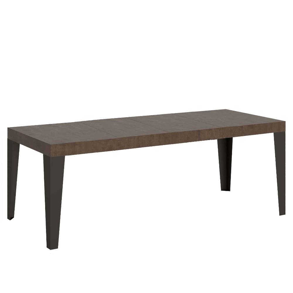 Itamoby Tavolo allungabile 90×160/264 cm Flame Premium Noce telaio Antracite