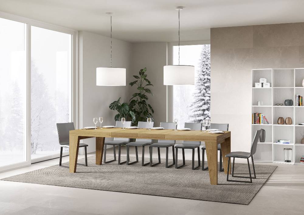 Itamoby Tavolo Allungabile 90×160/264 Cm Naxy Premium Quercia Natura