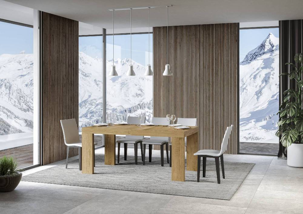 Itamoby Tavolo Allungabile 90×160/264 Cm Roxell Premium Quercia Natura