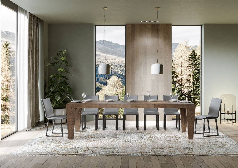 Itamoby Tavolo Allungabile 90×160/264 Cm Spimbo Premium Noce