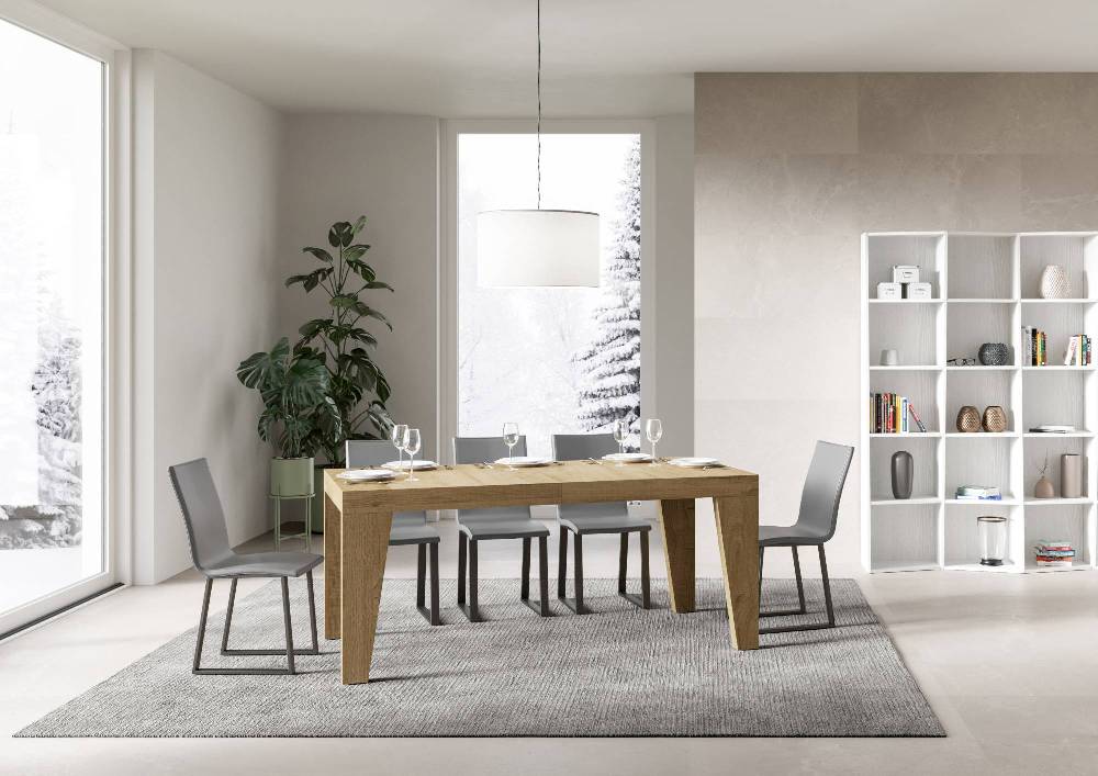 Itamoby Tavolo Allungabile 90×180/284 Cm Naxy Premium Quercia Natura