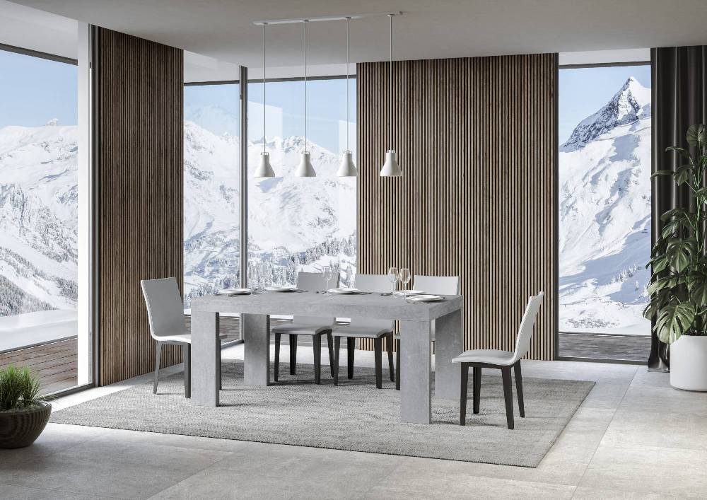 Itamoby Tavolo Allungabile 90×180/284 Cm Roxell Premium Cemento