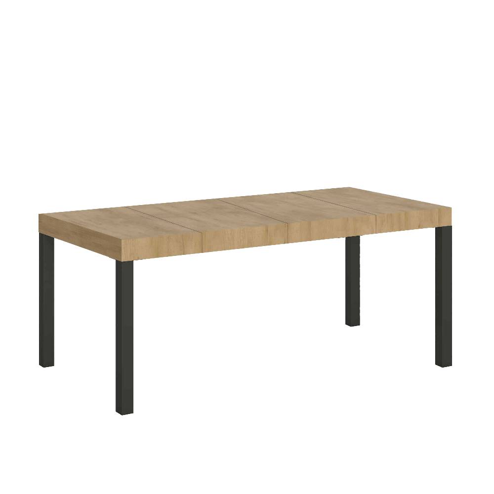 Itamoby Tavolo allungabile 90×90/246 cm Everyday Premium Quercia Natura telaio Antracite