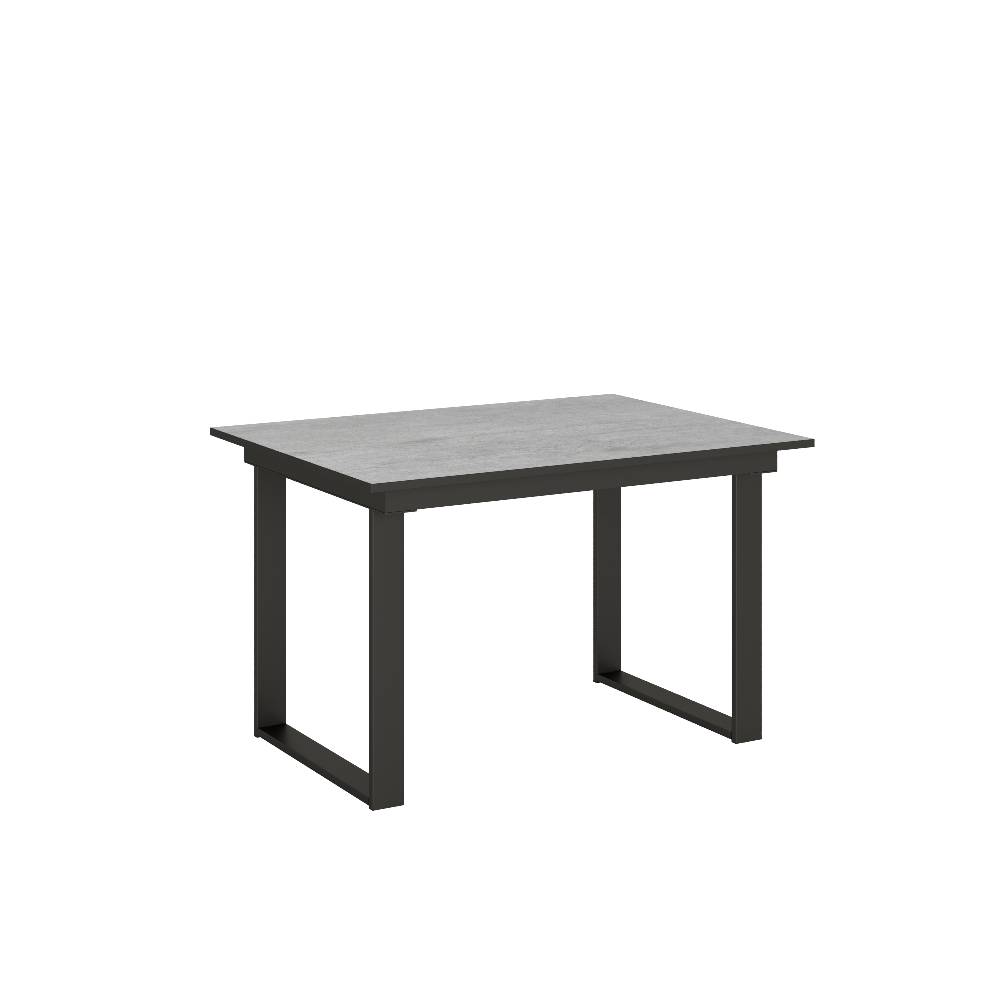 Itamoby Tavolo Bandos piano Cemento 90×120 + 60 telaio Antracite