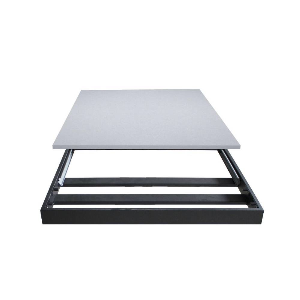 Itamoby Tavolo Bernadette Piano Noce 90×120 + 60 Telaio Antracite