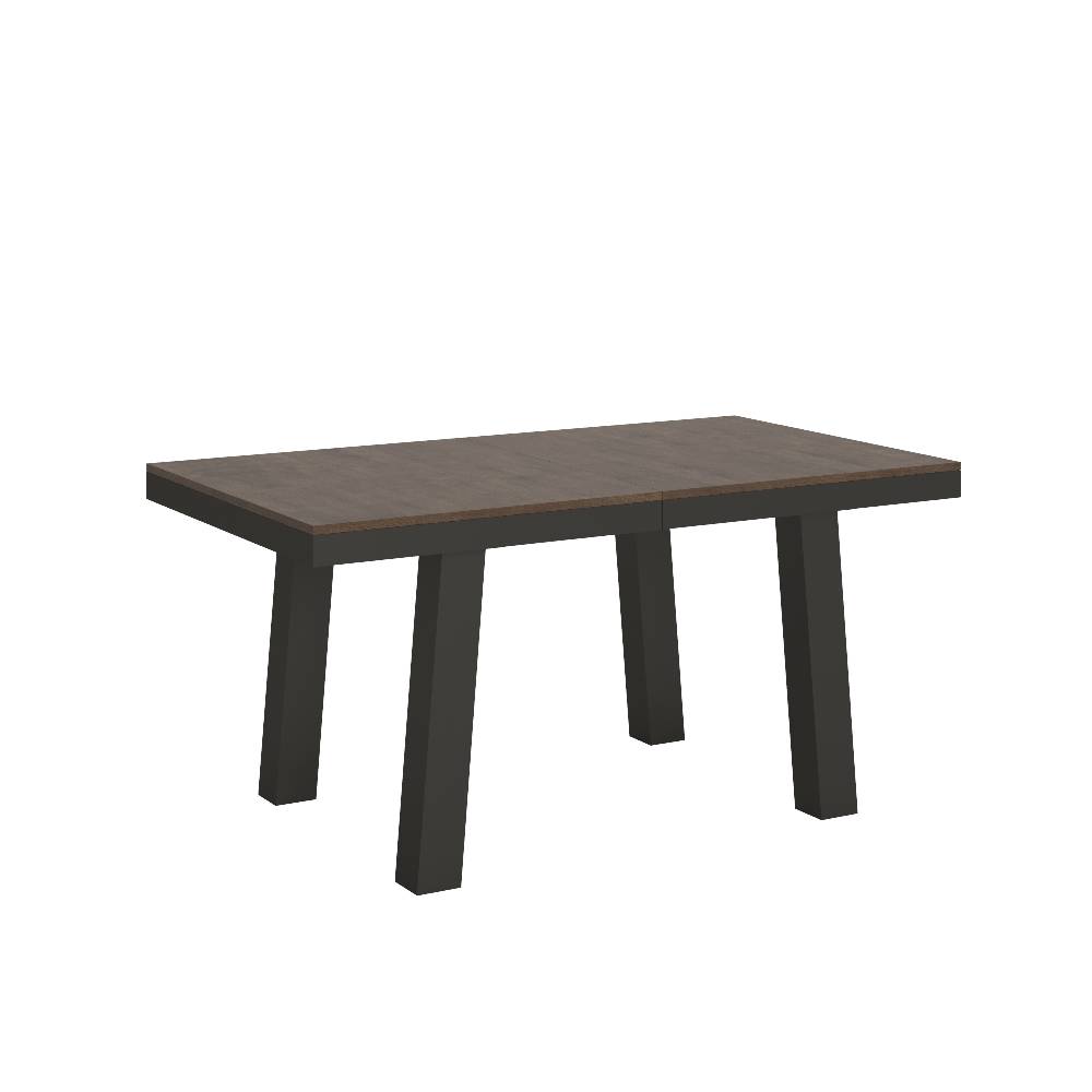 Itamoby Tavolo Bridge Evolution piano Noce 90×160 Allungato 264 telaio Antracite