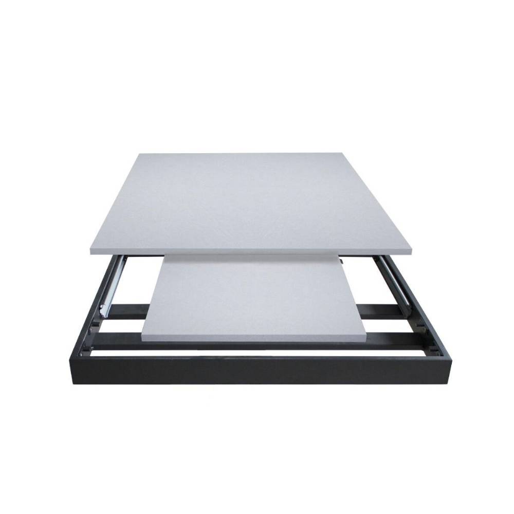 Itamoby Tavolo Cumar Piano Noce 90×120 + 60 Telaio Antracite