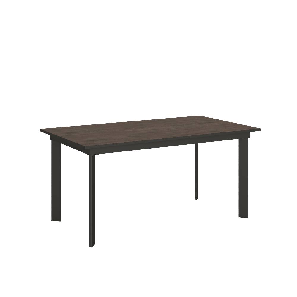 Itamoby Tavolo Cumar piano Noce 90×160 + 60 telaio Antracite