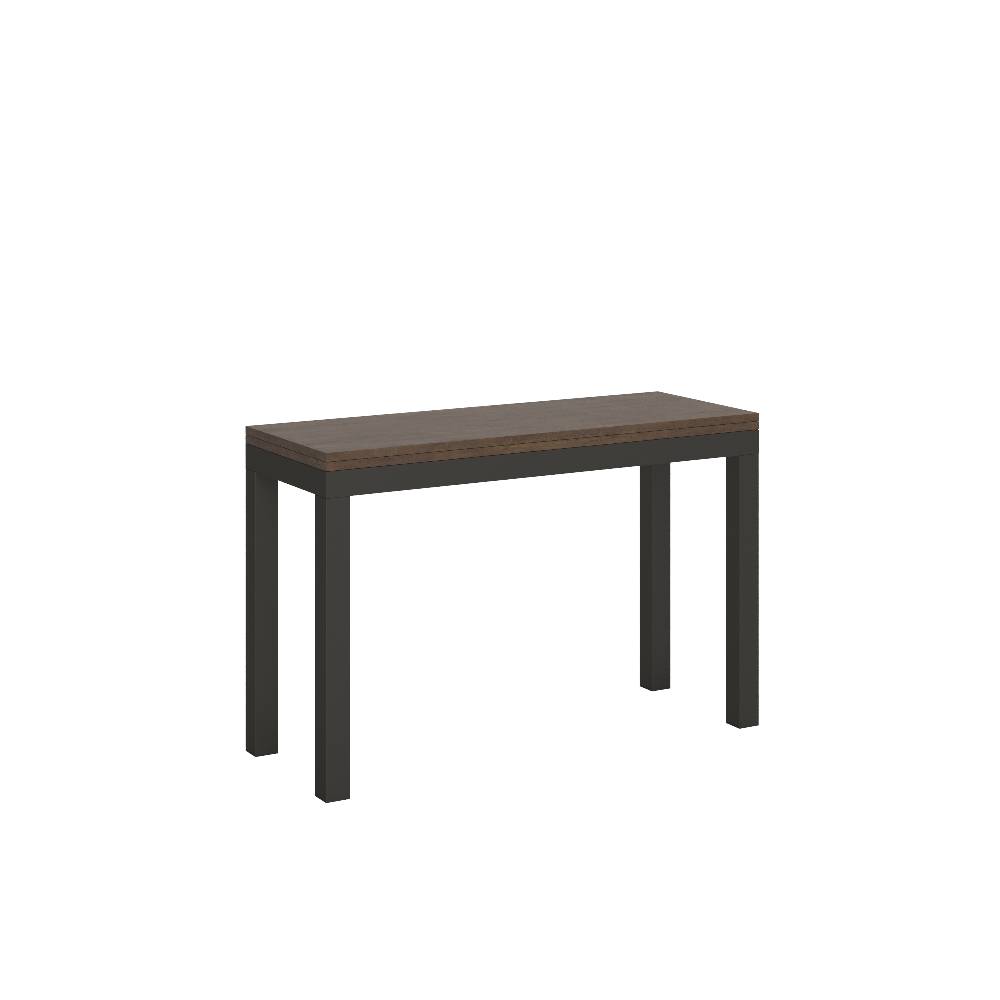 Itamoby Tavolo Everyday Double Noce 120×45 aperto 120×90 gambe/telaio Antracite