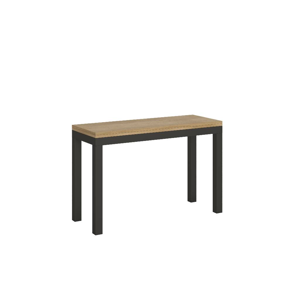Itamoby Tavolo Everyday Double Quercia Natura 120×45 aperto 120×90 gambe/telaio Antracite