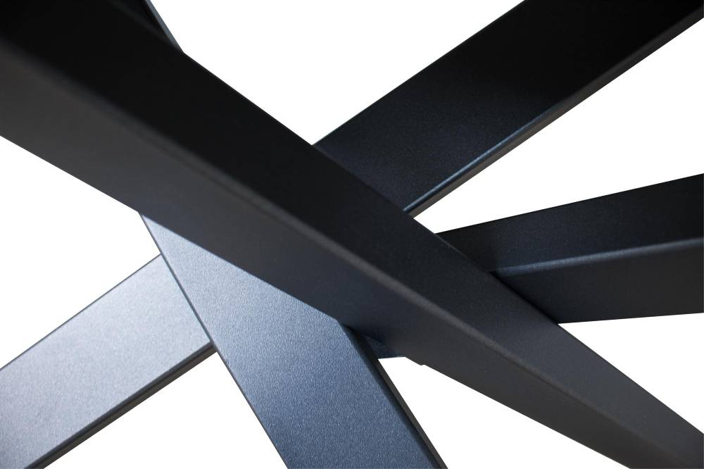 Itamoby Tavolo Ganty Piano Bianco Frassino Bordo Antracite 90×120 + 60 Telaio Antracite