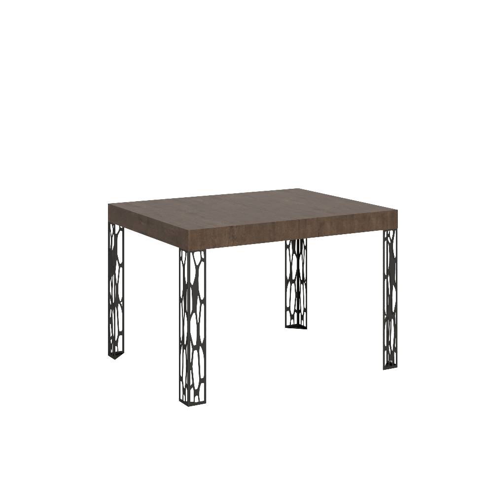 Itamoby Tavolo Ghibli piano noce cm. 70×110 allungabile fin a 194 telaio Antracite