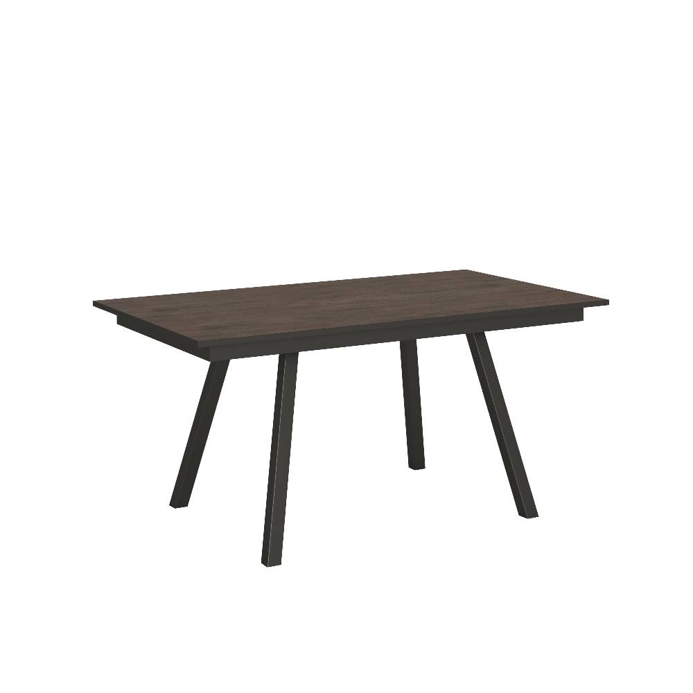 Itamoby Tavolo Mirhi piano Noce 90×160 + 60 telaio Antracite