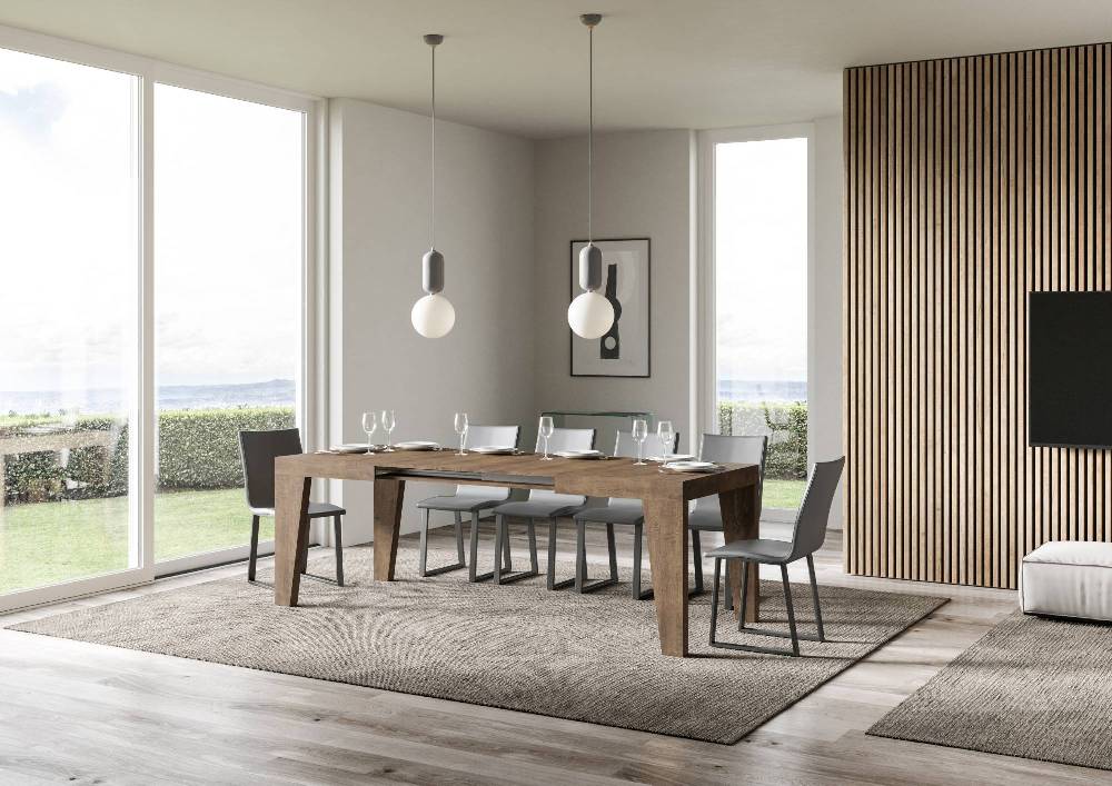 Itamoby Tavolo Naxy Allungabile Noce 90×130 Allungato 234