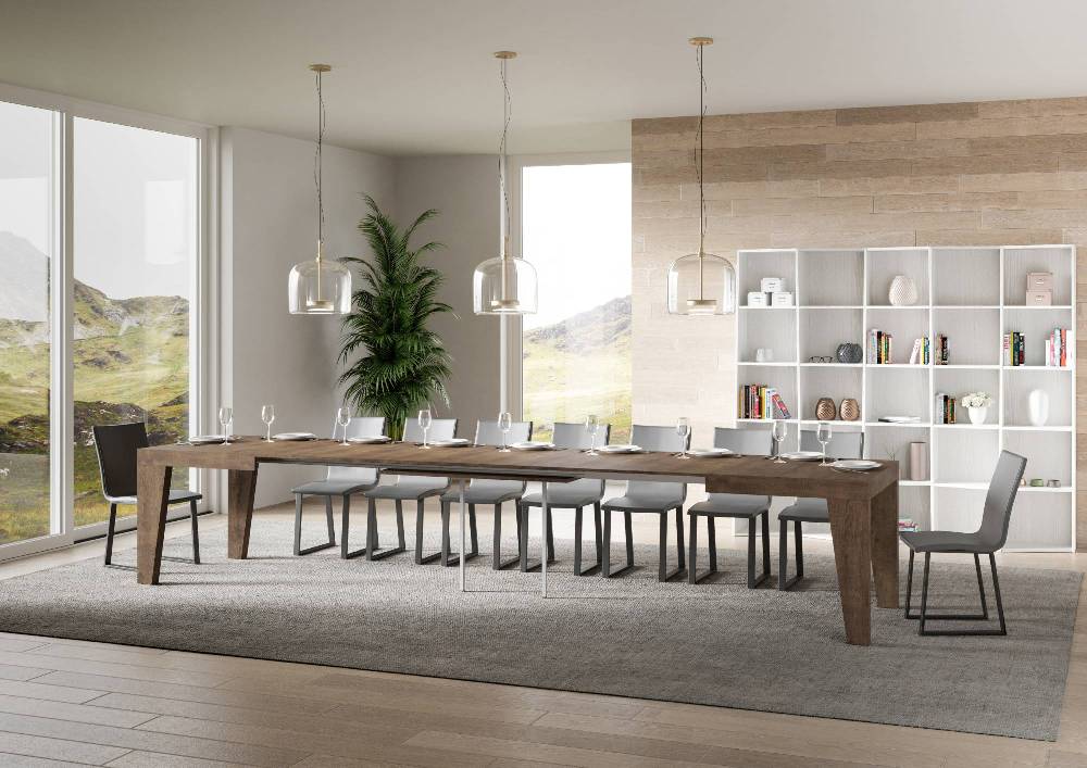 Itamoby Tavolo Naxy Allungabile Noce 90×180 Allungato 440