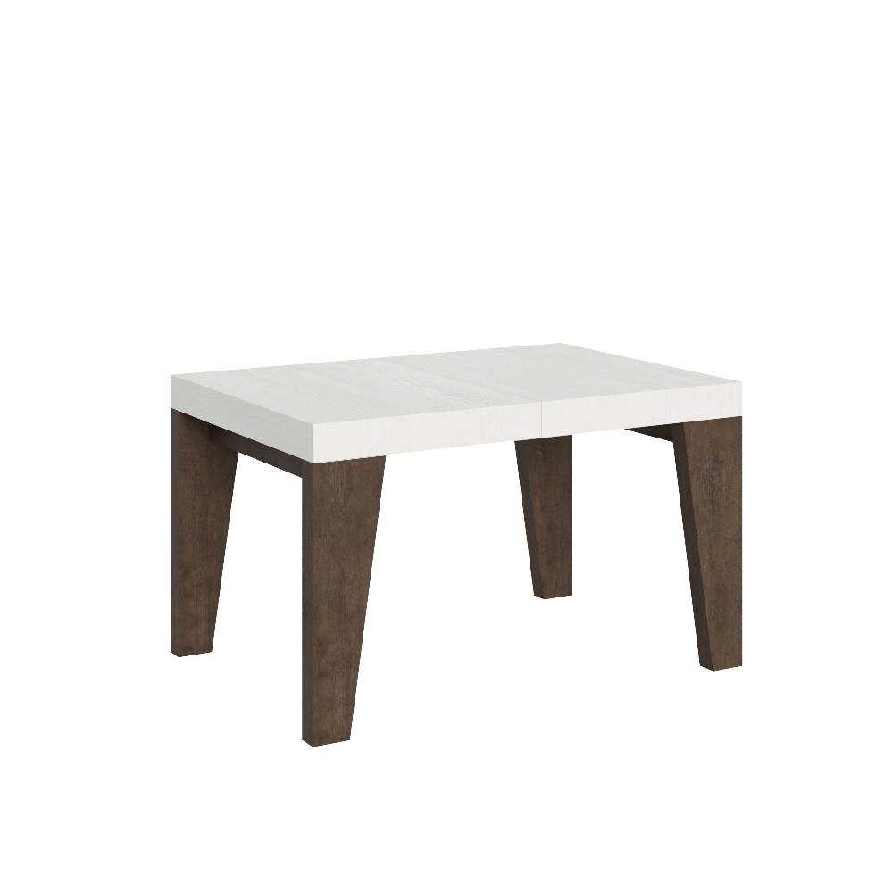 Itamoby Tavolo Naxy Mix Allungabile Piano Bianco Frassino Gambe Noce 90×130 Allungato 390