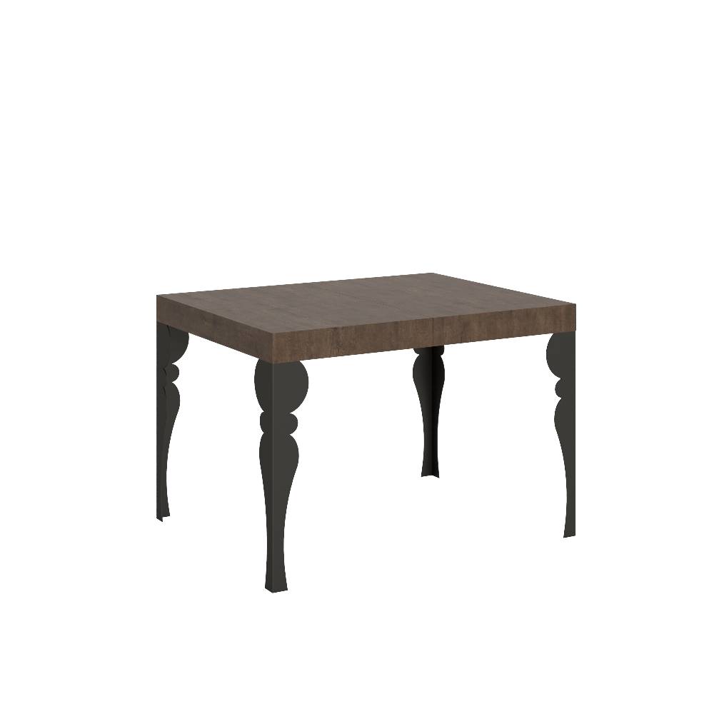 Itamoby Tavolo Paxon piano noce cm. 80×120 telaio allungabile fino a 204 Antracite