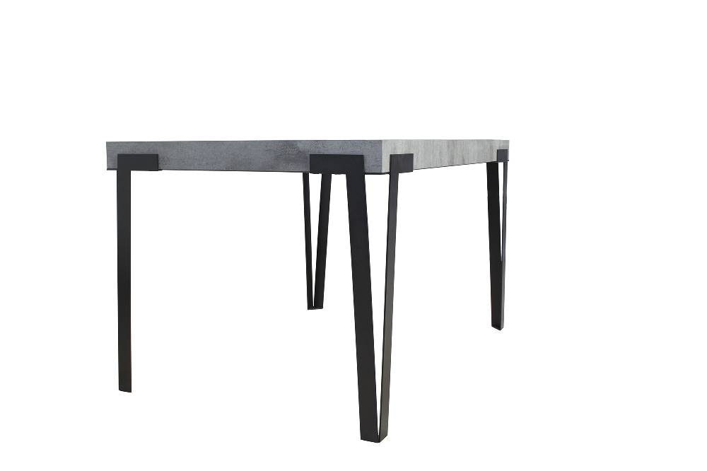 Itamoby Tavolo Rio Allungabile Piano Cemento 90×130 Allungato 234 Telaio Antracite