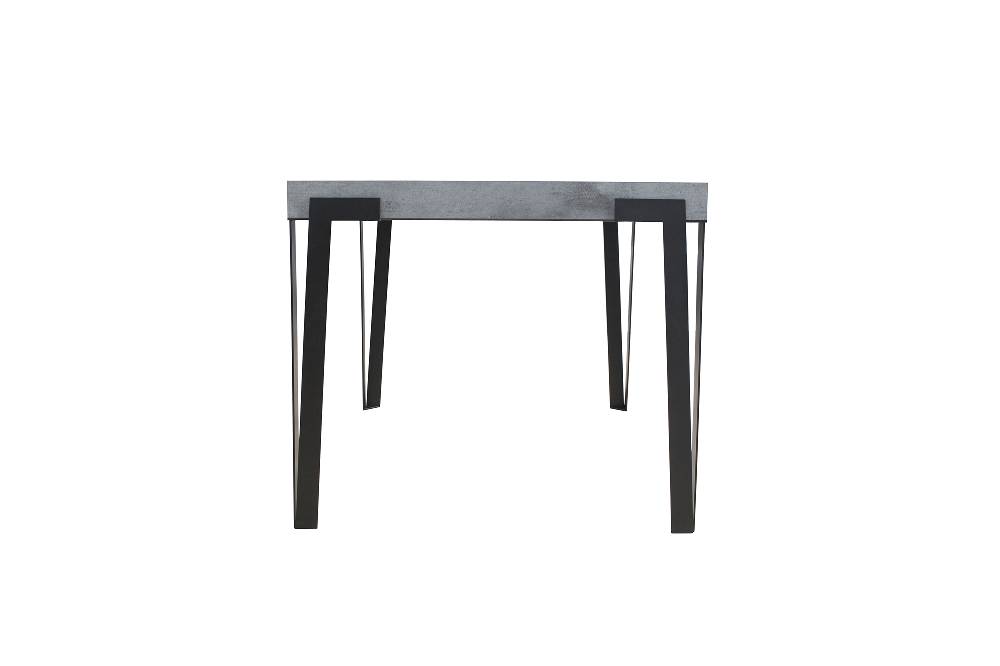 Itamoby Tavolo Rio Allungabile Piano Cemento 90×160 Allungato 264 Telaio Antracite