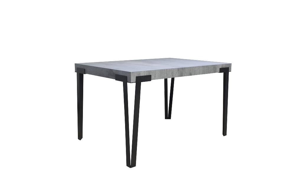 Itamoby Tavolo Rio Allungabile Piano Cemento 90×180 Allungato 284 Telaio Antracite
