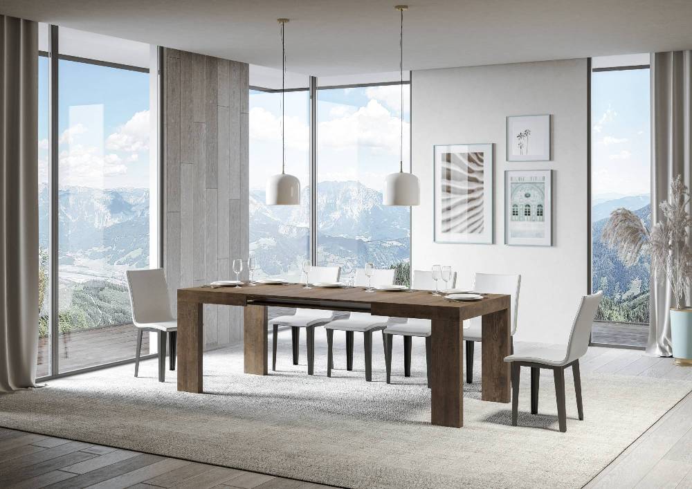 Itamoby Tavolo Roxell Allungabile Noce 90×130 Allungato 390