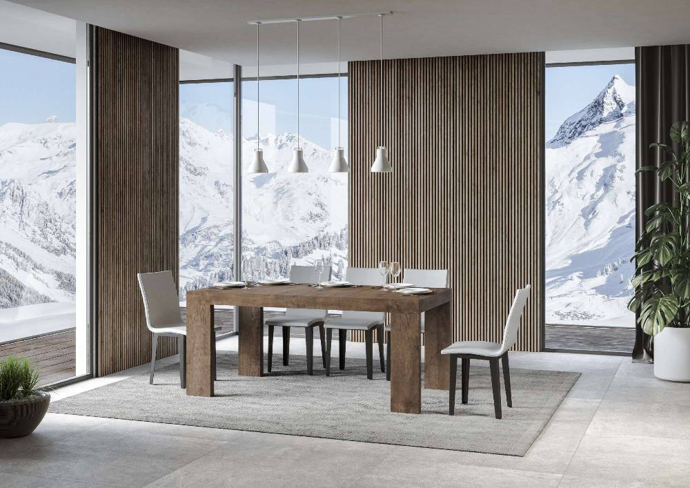 Itamoby Tavolo Roxell Allungabile Noce 90×180 Allungato 440