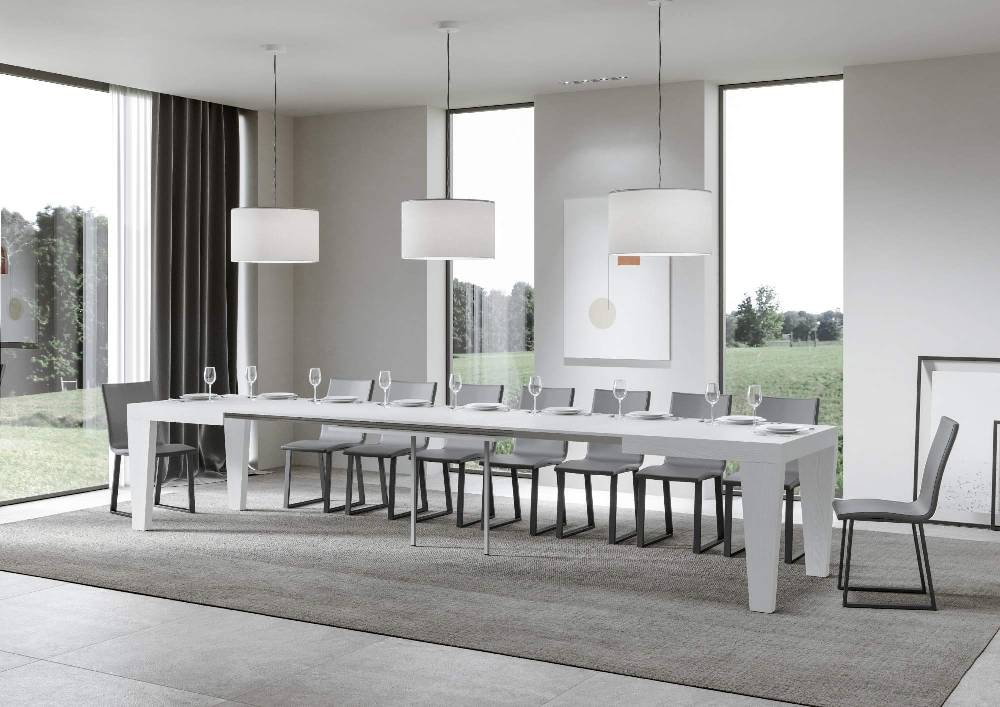 Itamoby Tavolo Spimbo Allungabile Bianco Frassino 90×130 Allungato 390