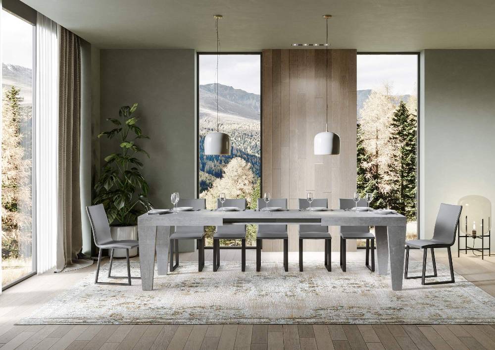 Itamoby Tavolo Spimbo Allungabile Cemento 90×160 Allungato 264