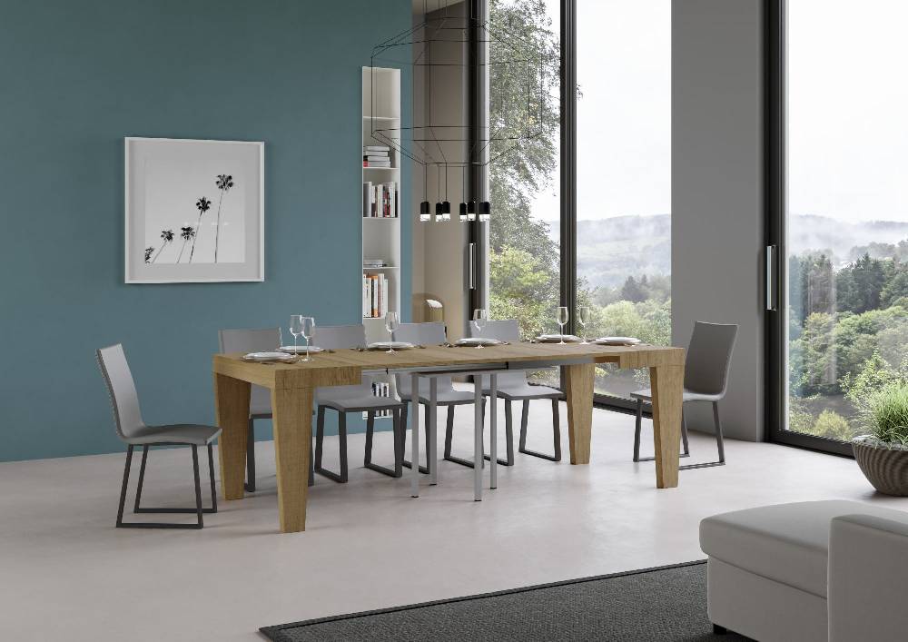 Itamoby Tavolo Spimbo Allungabile Quercia Natura 90×90 Allungato 246