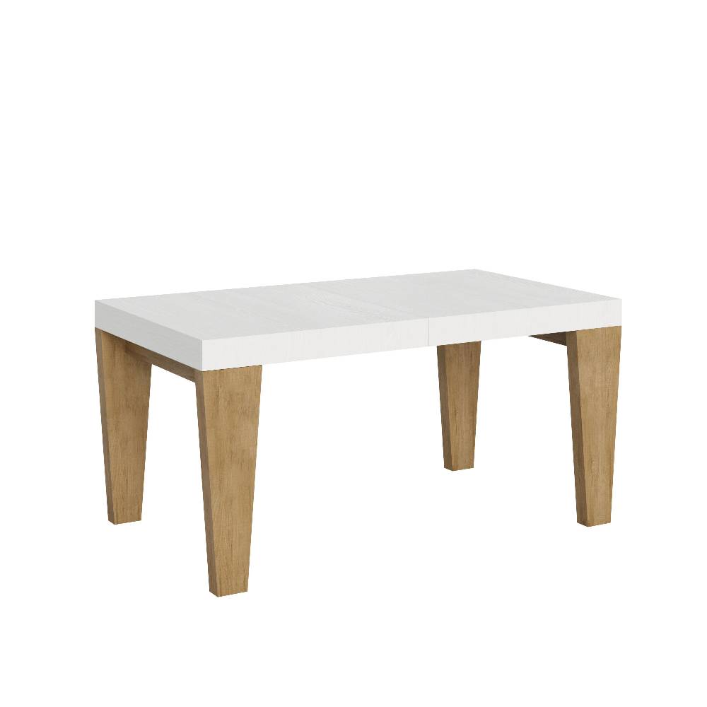 Itamoby Tavolo Spimbo Mix Allungabile Piano Bianco Frassino Gambe Quercia Natura 90×160 Allungato 264