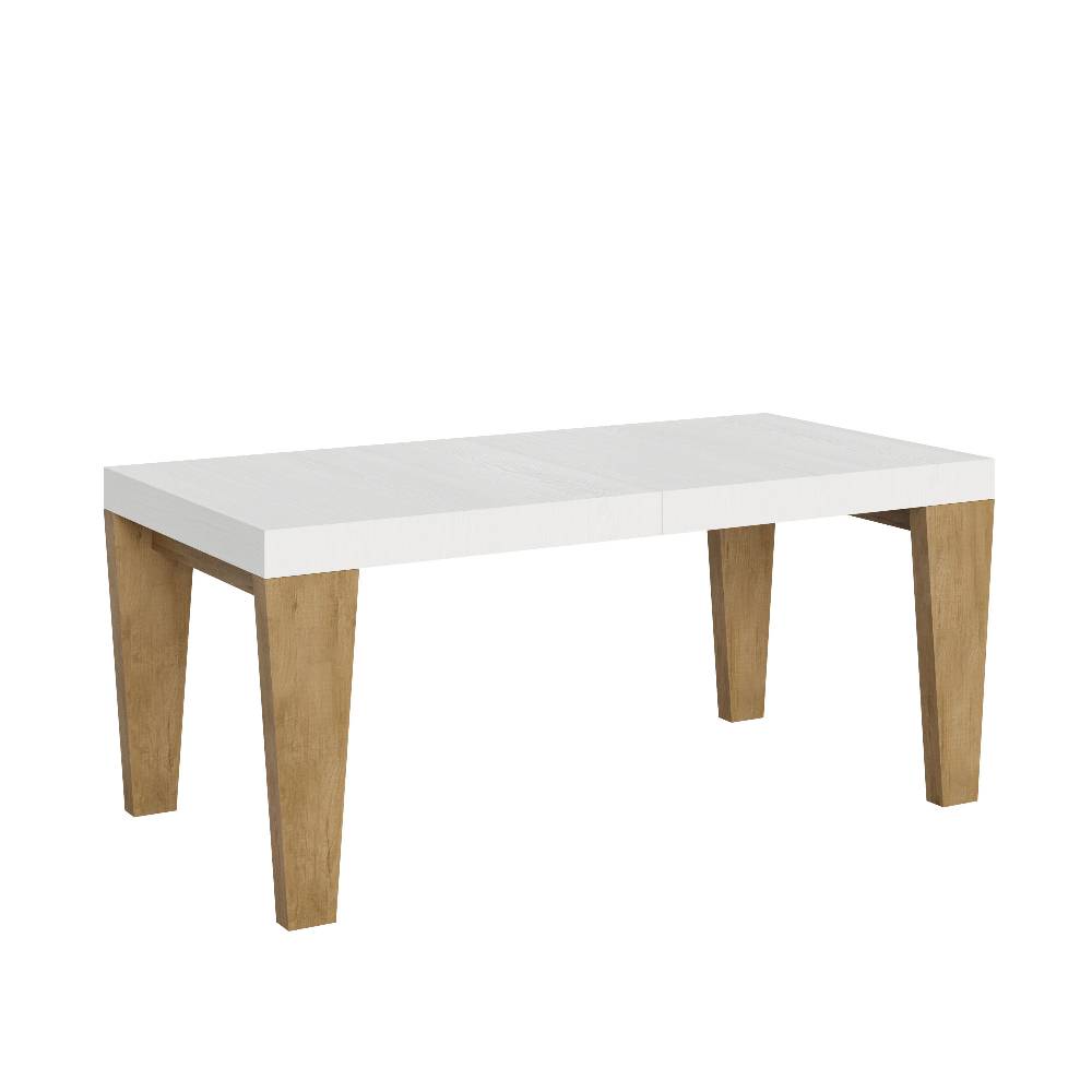 Itamoby Tavolo Spimbo Mix Allungabile Piano Bianco Frassino Gambe Quercia Natura 90×180 Allungato 440