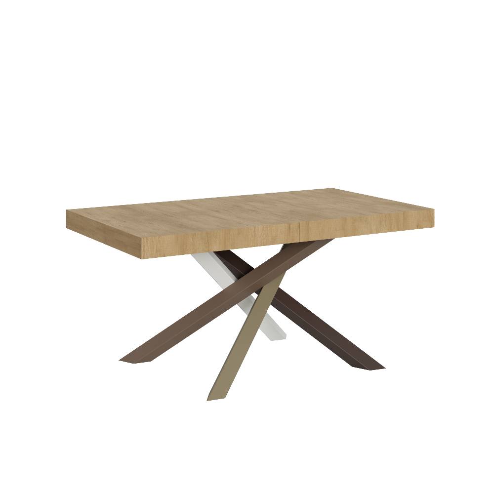 Itamoby Tavolo Volantis Allungabile piano Quercia Natura 90×160 Allungato 264 telaio 4/C