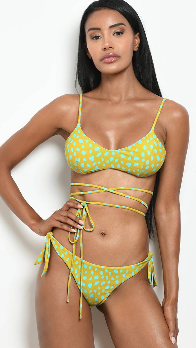 Iu Rita MennoiaBikini corpetto con slip fiocchi