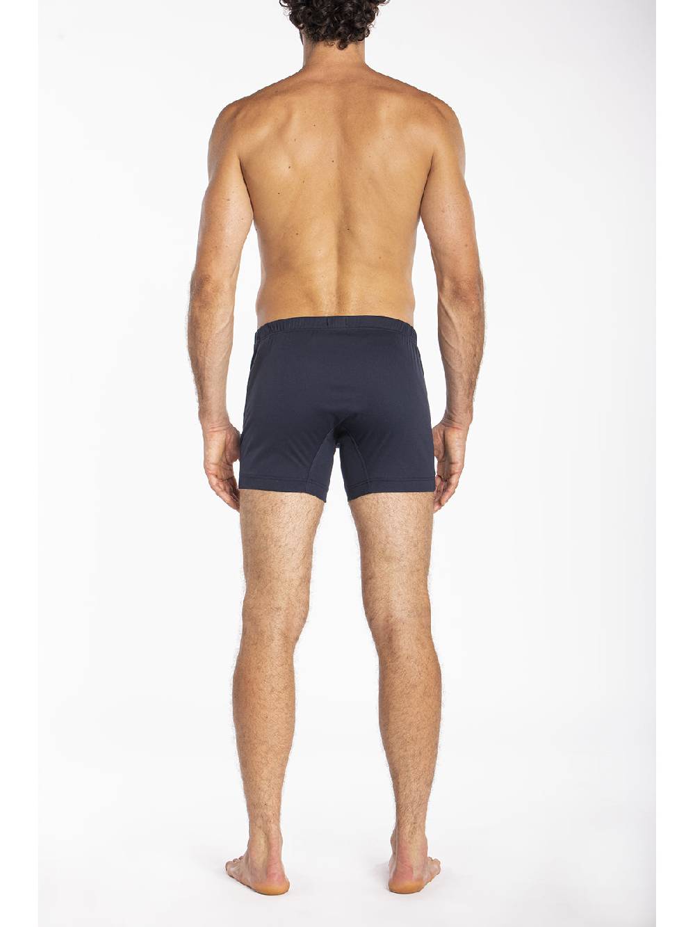 Julipet Boxer Blu In Interlock Di Puro Cotone "doppia Maglia"