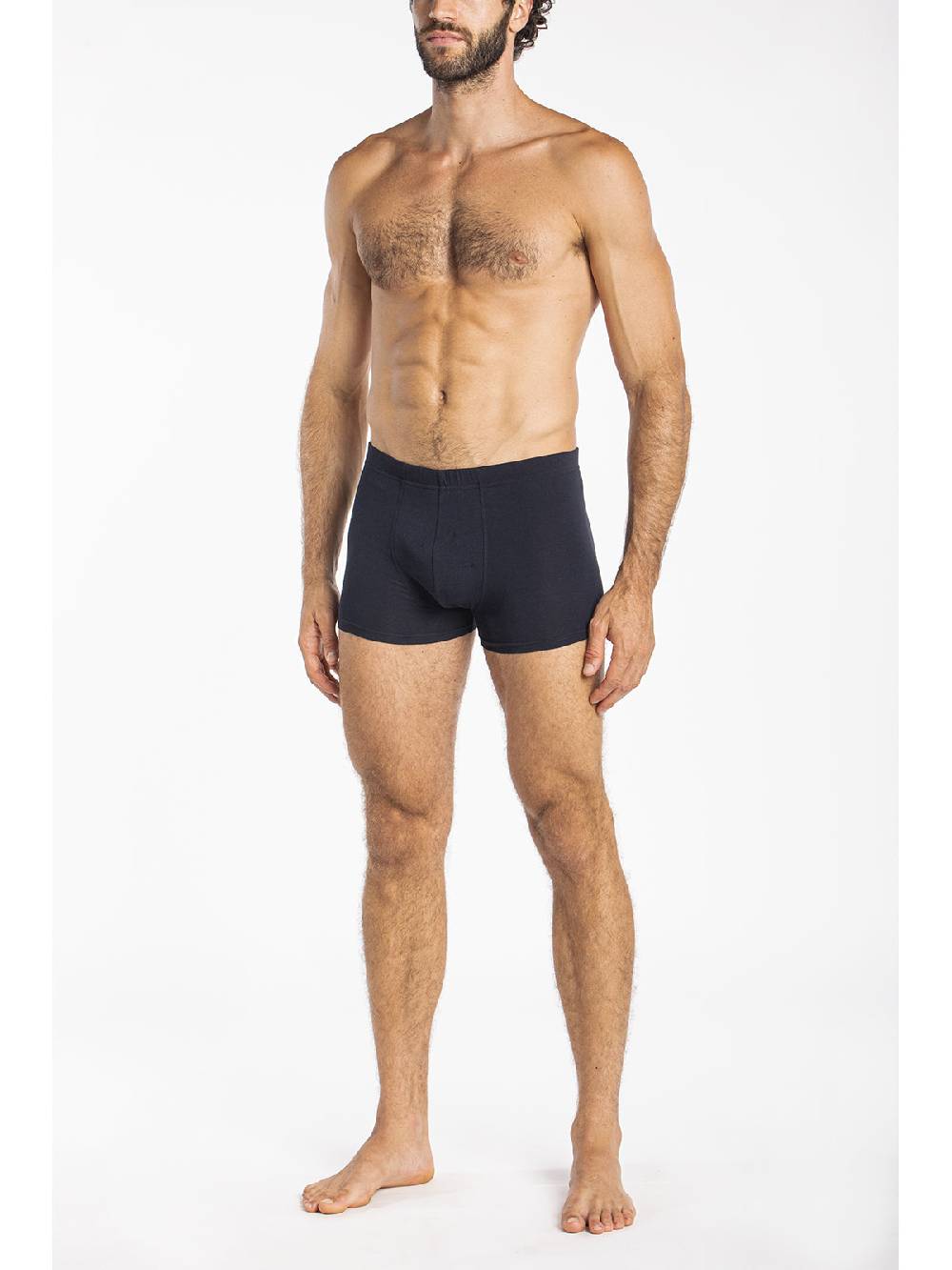 Julipet Boxer Blu In Jersey Di Cotone Elasticizzato Bipack